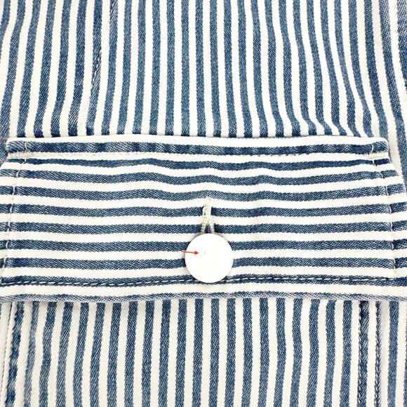 FRAME Engineer Striped Denim Shirt Jacket XS - Picture 7 of 14